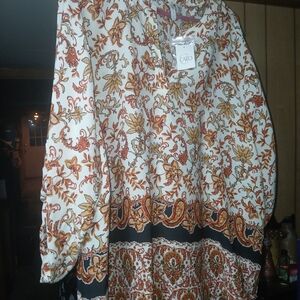 Cato Floral Print Blouse